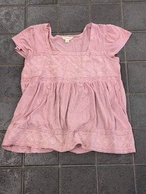Women's Lucky Brand Size Small Baby Doll Top